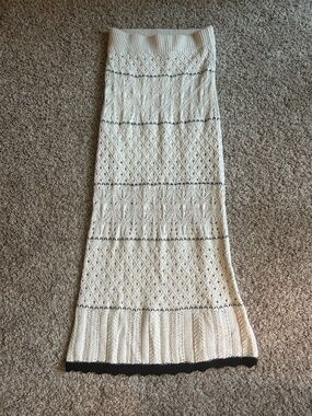 Crochet midi skirt